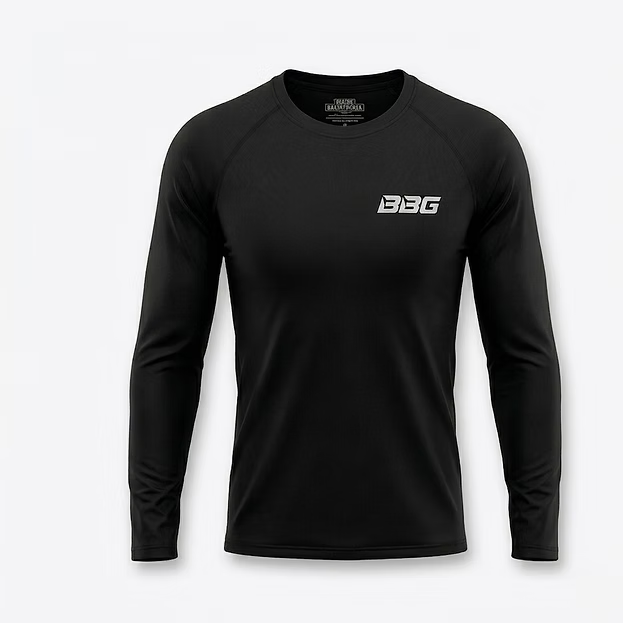 BBG SPORTS DRY TECH Base Layer(Top) BLACK