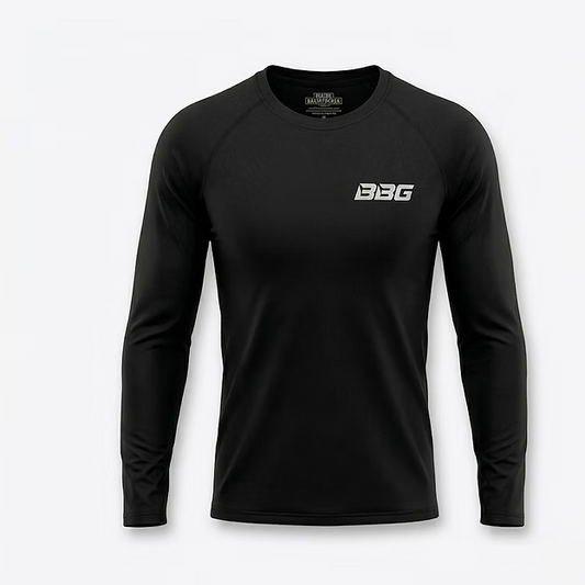 BBG SPORTS DRY TECH Base Layer(Top) BLACK