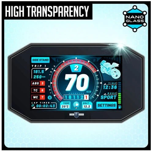 Yamaha Aerox 155 BS6 TFT Instrument Cluster Digital Speed Meter Screen Protector