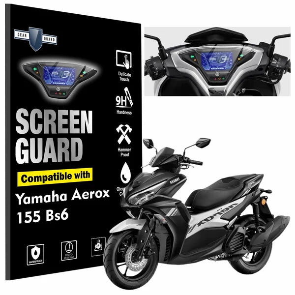 Yamaha Aerox 155 BS6 TFT Instrument Cluster Digital Speed Meter Screen Protector