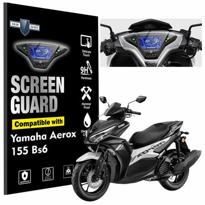 Yamaha Aerox 155 BS6 TFT Instrument Cluster Digital Speed Meter Screen Protector