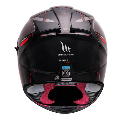 MT Blade 2sv Aura Gloss Red Helmet