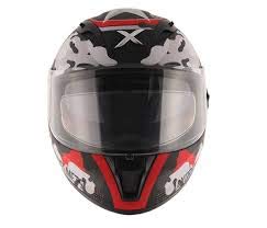 Axor Street Camo Dull Black Red Helmet