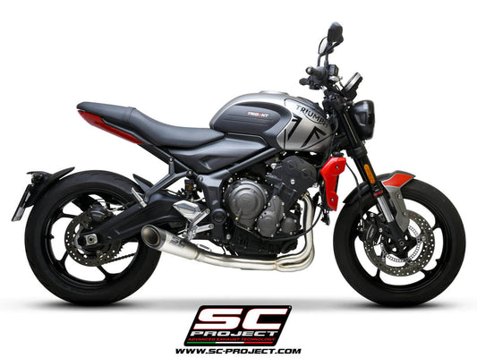 SC PROJECT S1 EXHAUST FULL SYSTEM 3-1 FOR TRIUMPH TRIDENT 660 (2021-2024)