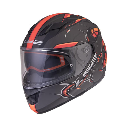 FF320 STREAM EVO ZUKO MATT BLACK HI-VIZ ORANGE