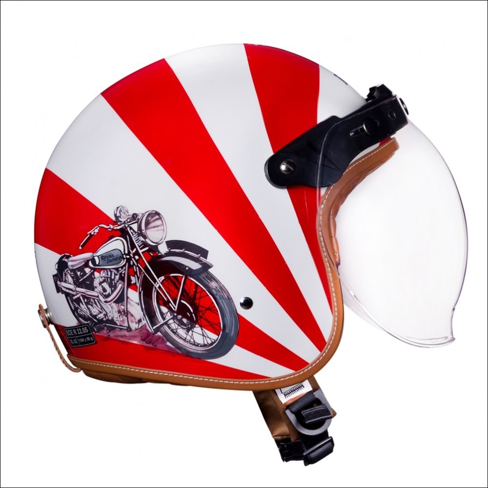 ROYAL ENFIELD OFF WHITE RED 120 YEARS