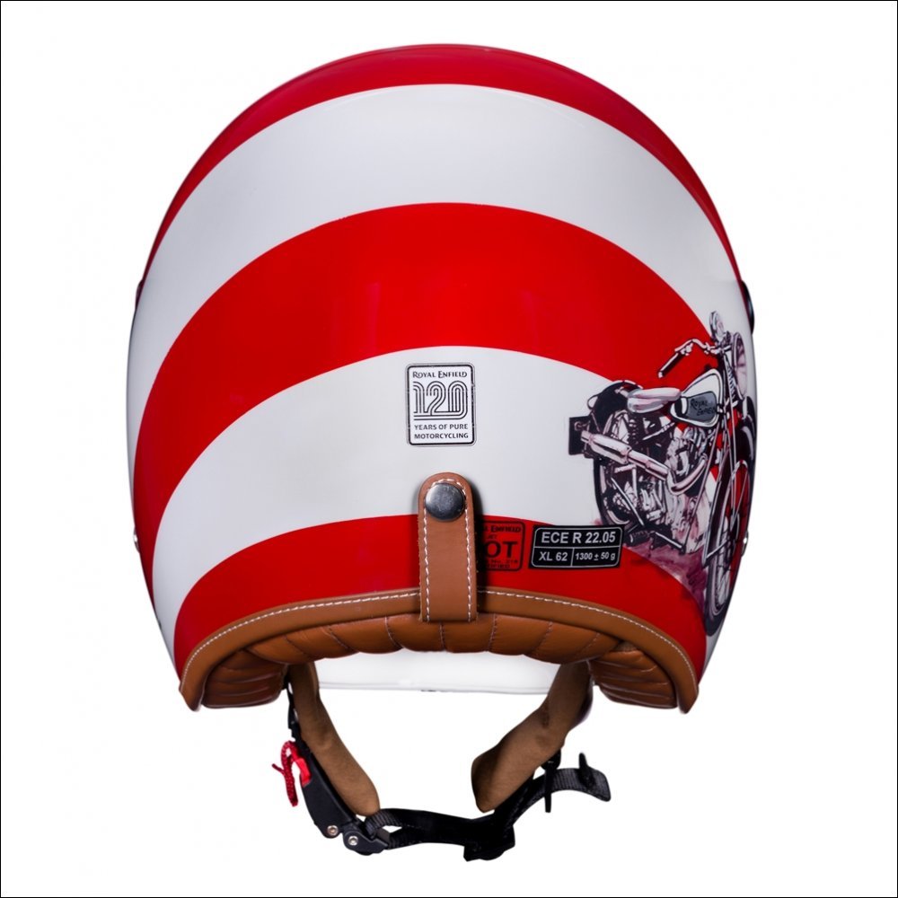 ROYAL ENFIELD OFF WHITE RED 120 YEARS