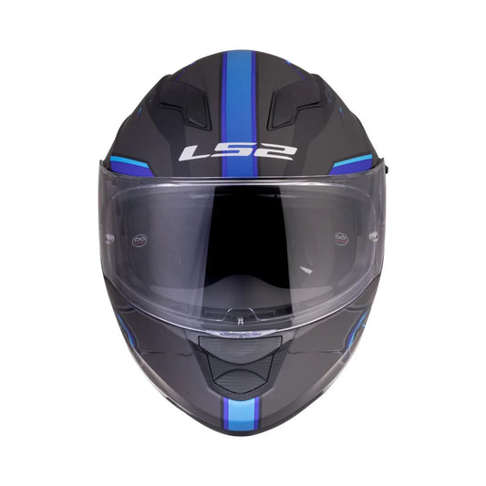 LS2 FF320 STREAM EVO ZUKO MATT BLACK BLUE WITH PINLOCK