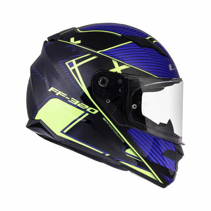 LS2 FF320 STREAM EVO LEVEL HELMET - GLOSS BLACK HI-VIZ YELLOW motorizzr