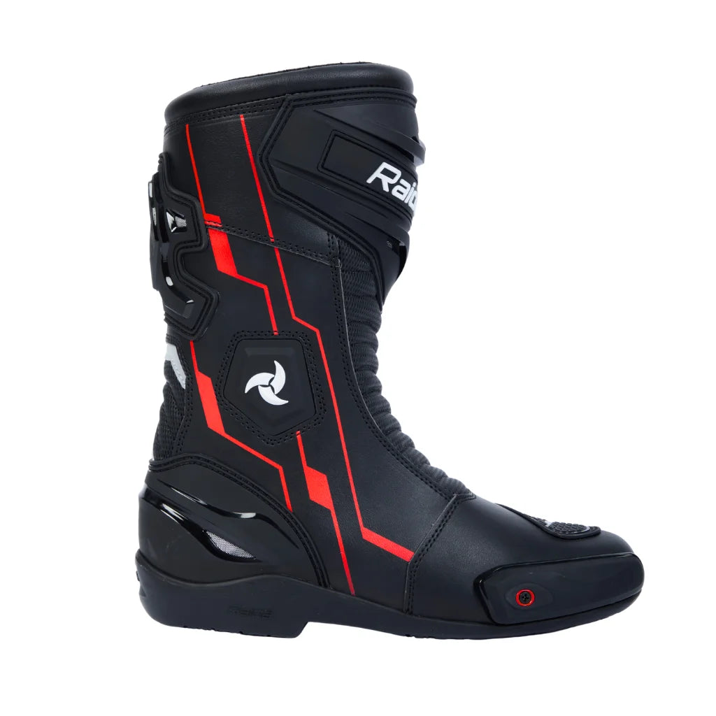 Raida Aeroprix Motorcycle Racing Boots - black red