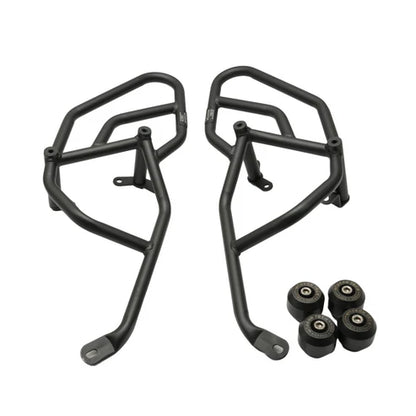CRASH GUARD – BLACK – NS 200 WITH DUAL SLIDERS