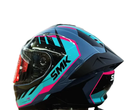 SMK Typhoon Aerot Gloss Blue Fluro Red (GL552) Helmet