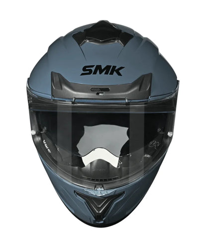 SMK Typhoon Solid Sharkskin GL500 Full Face Helmet - Gloss Blue Black