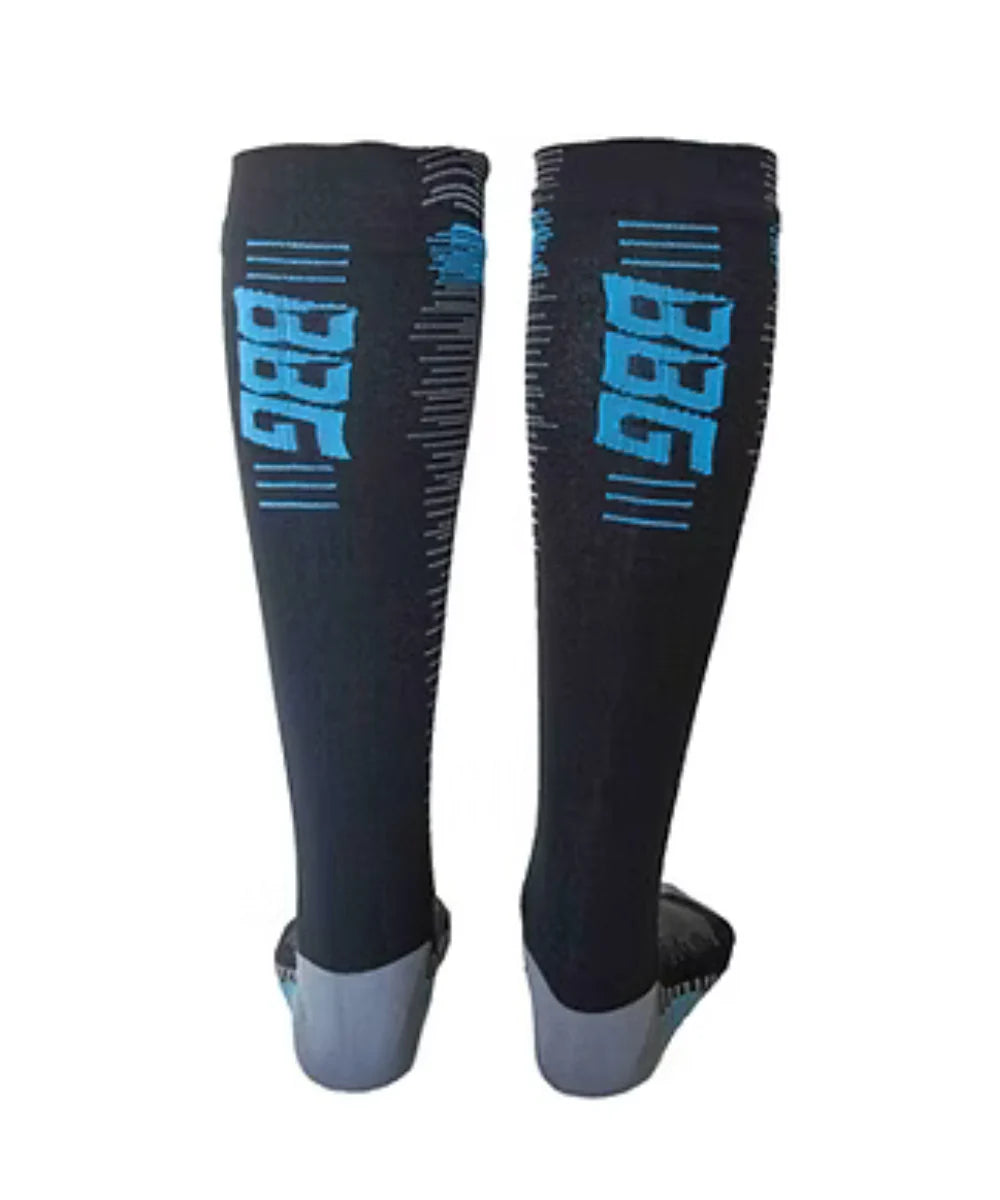 BBG W3 Waterproof / Windproof and Winterproof Socks - Neon AND Blue