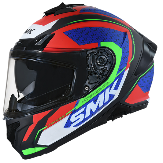 Typhoon RD1 Matt Blue Red Neon (MA287) Helmet