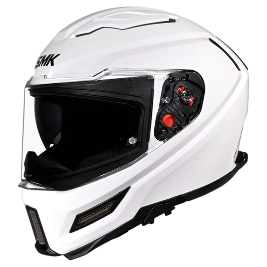 SMK AGNAR SOLID (White GL100) HELMET