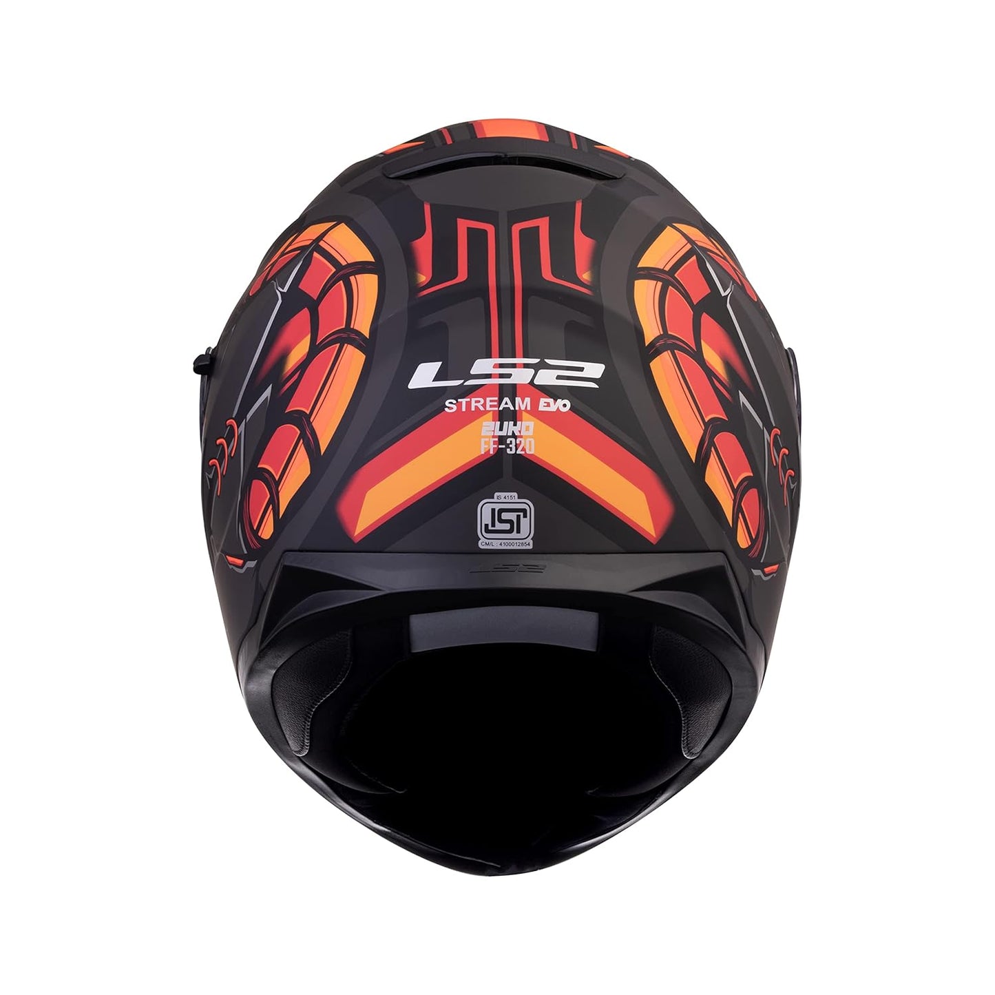 FF320 STREAM EVO ZUKO MATT BLACK HI-VIZ ORANGE