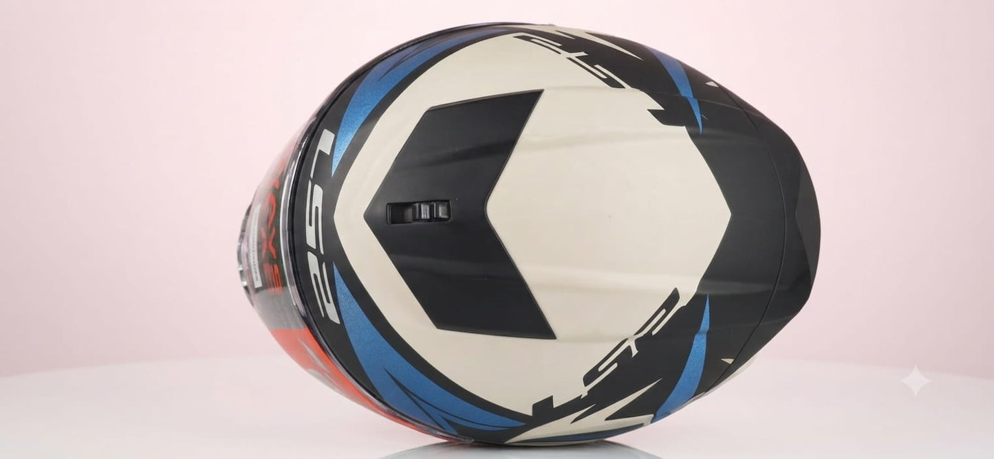 LS2 FF390 Breaker Dark Star Matt Blue White Full Face Helmet (damaged)