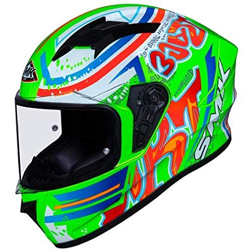 SMK STELLAR GRAFFITI GL837 GLOSSY FULL FACE HELMET