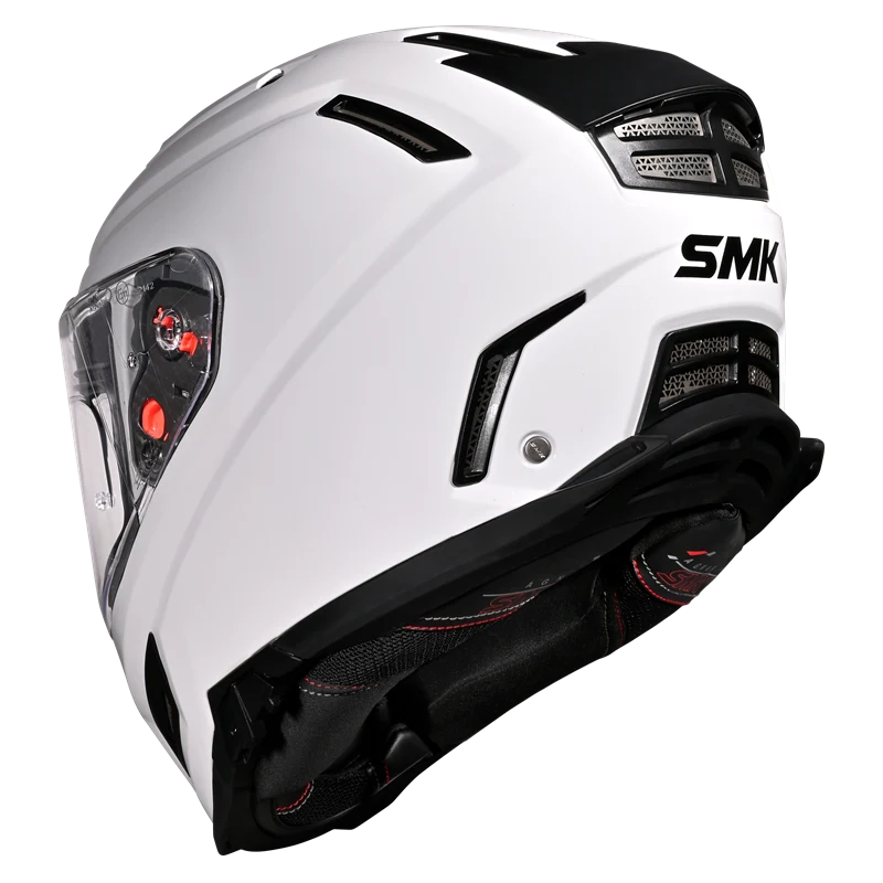 SMK AGNAR SOLID (White GL100) HELMET