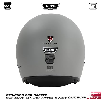 Ignyte IGN-10 ECE 22.05 Smoke Sun Shield