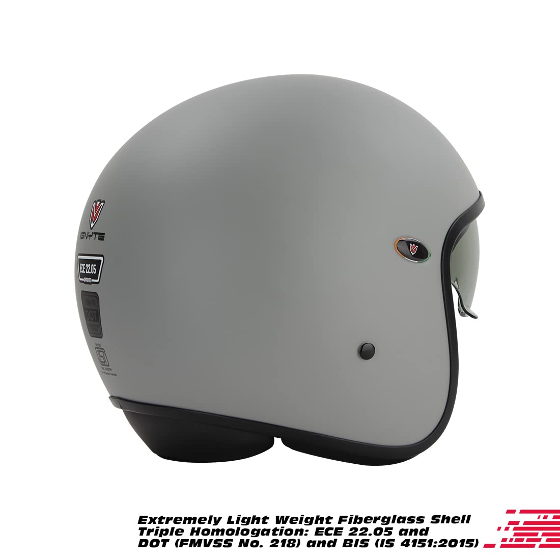 Ignyte IGN-10 ECE 22.05 Smoke Sun Shield