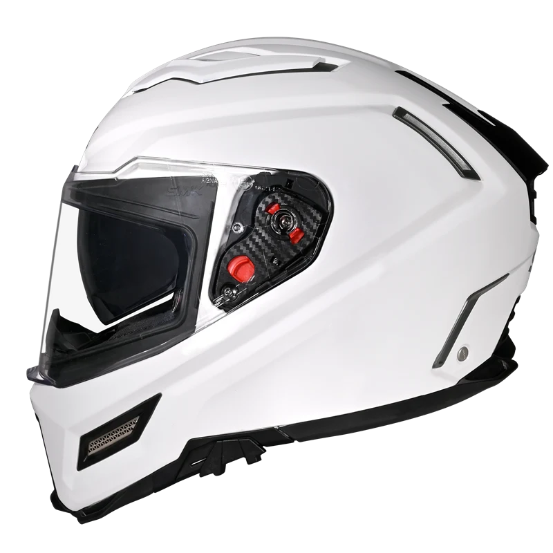 SMK AGNAR SOLID (White GL100) HELMET