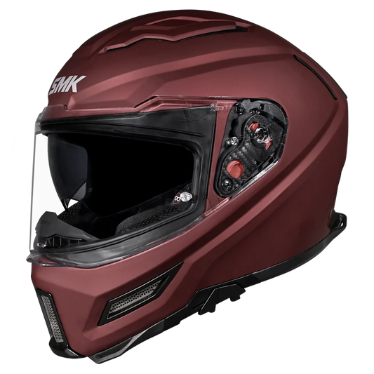 SMK AGNAR SOLID (Wine Red MA 300) Helmet