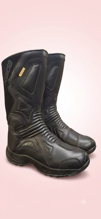RAIDA MC EXPLORER LONG BOOTS BLACK (MFG- 05/24)