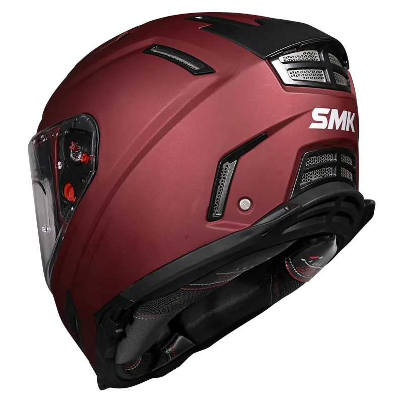 SMK AGNAR SOLID (Wine Red MA 300) Helmet