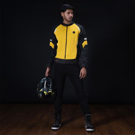 Streetwind Eco-Friendly Riding Jacket – Yellow