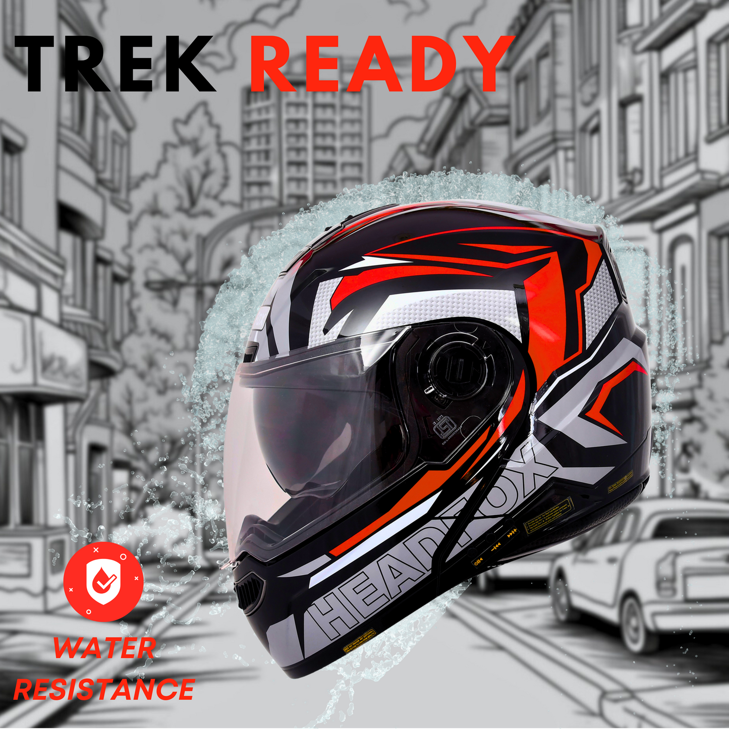 NF2 METRO GLOSS GREY FLIP-UP DOUBLE VISOR HELMET