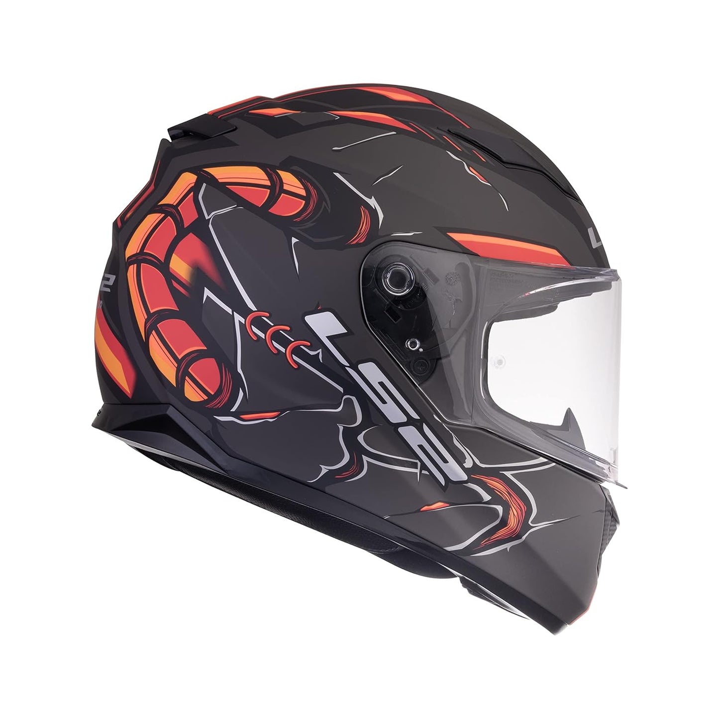 FF320 STREAM EVO ZUKO MATT BLACK HI-VIZ ORANGE