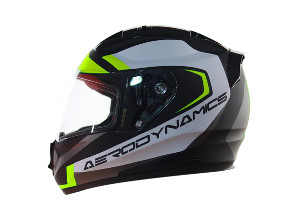 steelbird aerodynamic helmet - NEON WHITE