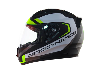 steelbird aerodynamic helmet - NEON WHITE