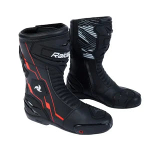 Raida Aeroprix Motorcycle Racing Boots - black red
