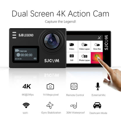 SJCAM SJ6 Legend special V-LOG Bundle with original sj cam mic