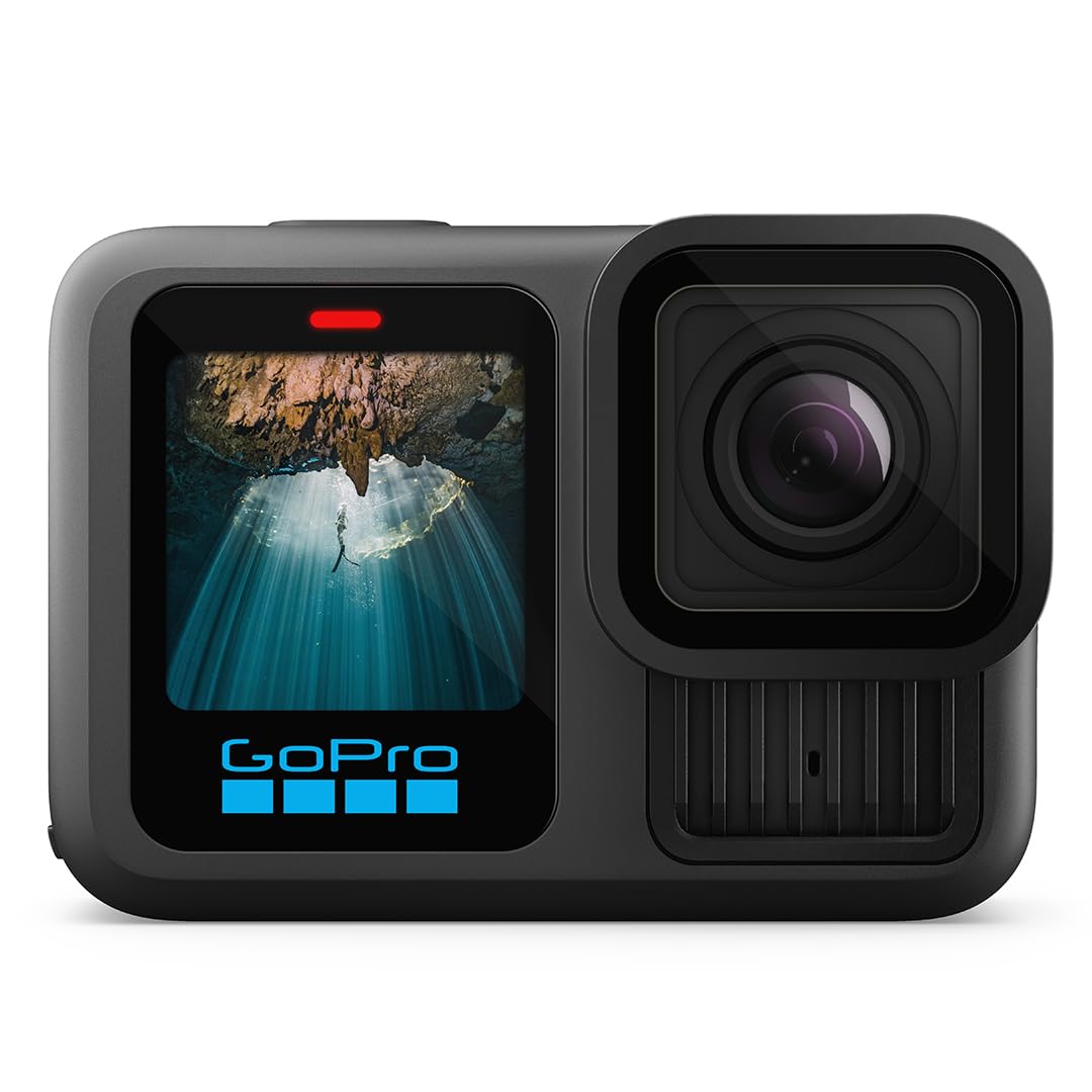 GoPro Hero13 Special Bundle Includes - Hero13 Action Camera, The Handler, 2 Enduro Batteries, 2 Curved Adhesive Mounts, 64GB MicroSD Card (1-Yr International+1-Yr India Warranty),Black