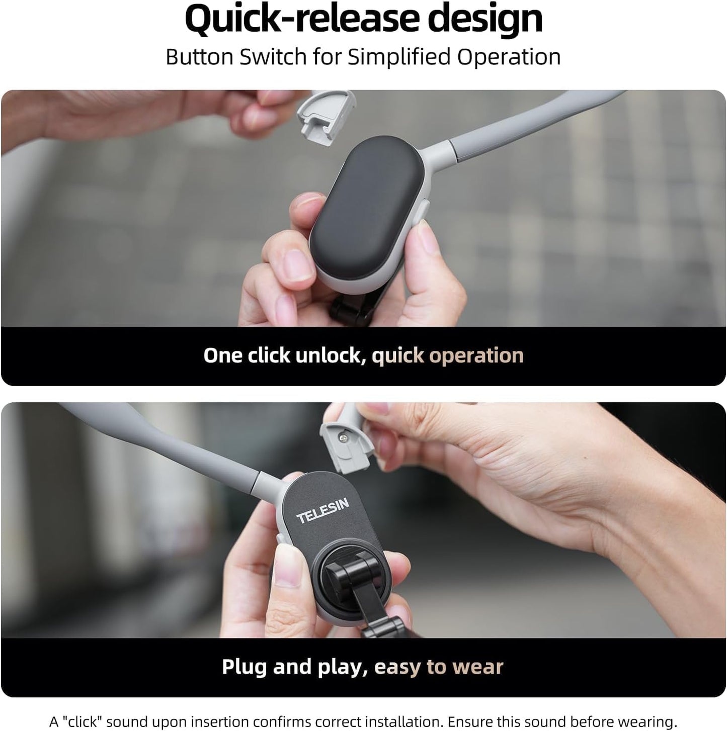 TELESIN Magnetic Neck Mount for Phones