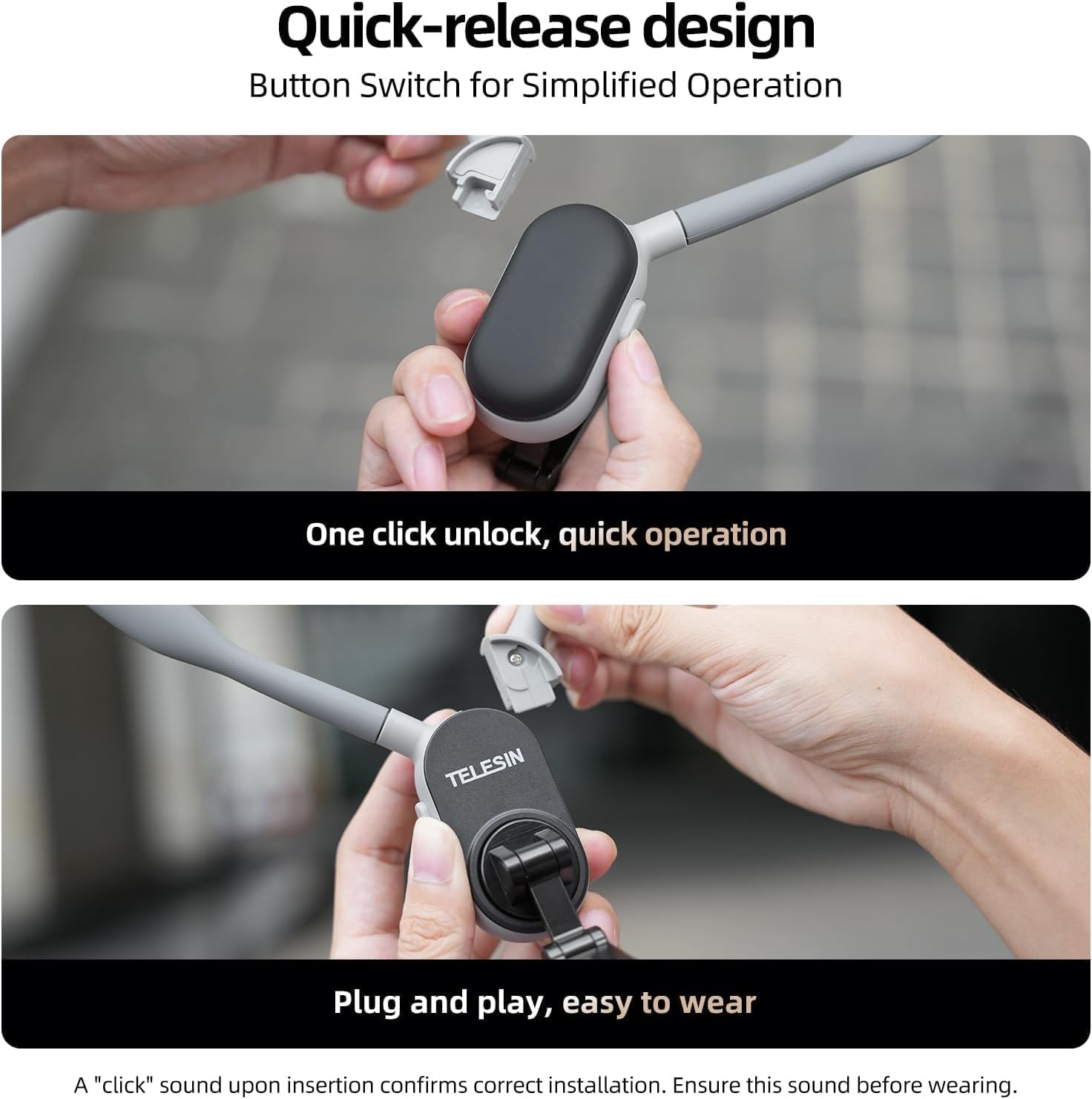 TELESIN Magnetic Neck Mount for Phones