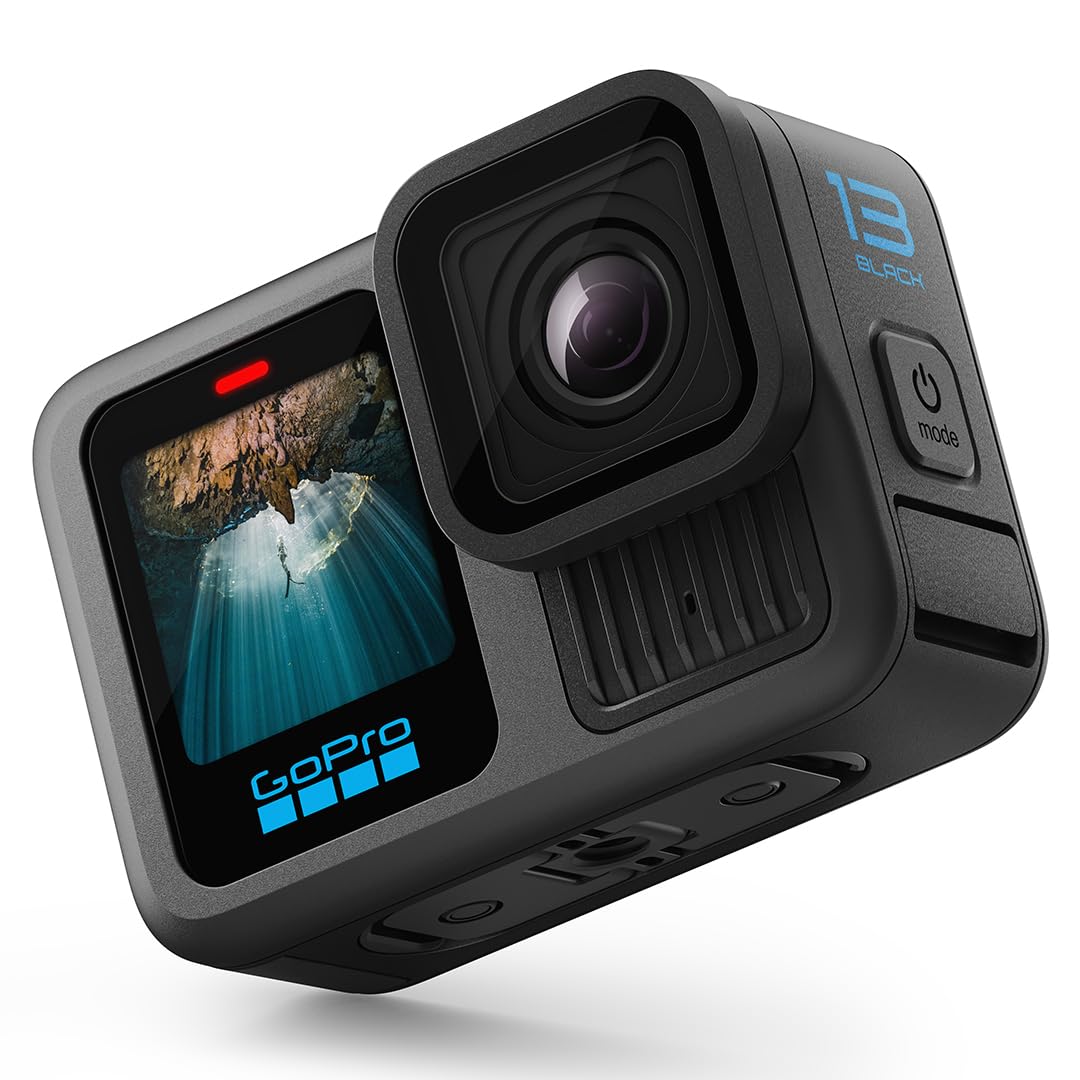 GoPro Hero13 Special Bundle Includes - Hero13 Action Camera, The Handler, 2 Enduro Batteries, 2 Curved Adhesive Mounts, 64GB MicroSD Card (1-Yr International+1-Yr India Warranty),Black
