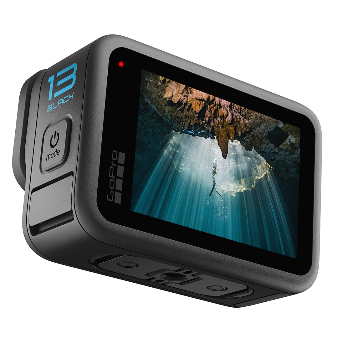GoPro Hero13 Special Bundle Includes - Hero13 Action Camera, The Handler, 2 Enduro Batteries, 2 Curved Adhesive Mounts, 64GB MicroSD Card (1-Yr International+1-Yr India Warranty),Black