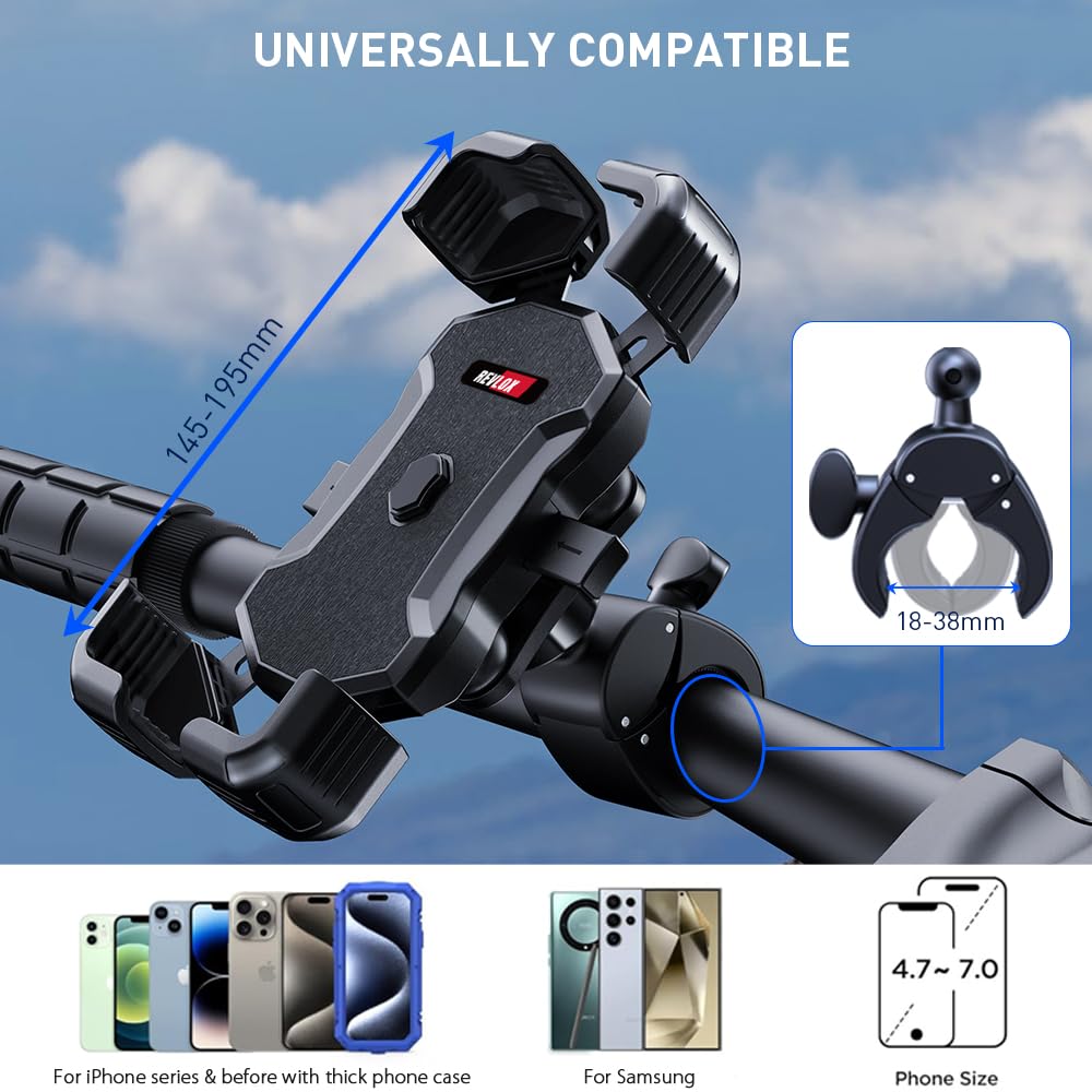 REVLOX Flexpro Motorcycle Mobile Mount