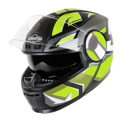 STEELBIRD SBH-40 MATT BLACK NEON