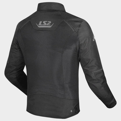 LS2 BREEZE JACKET - BLACK - CE CLASS A CERTIFIED JACKET