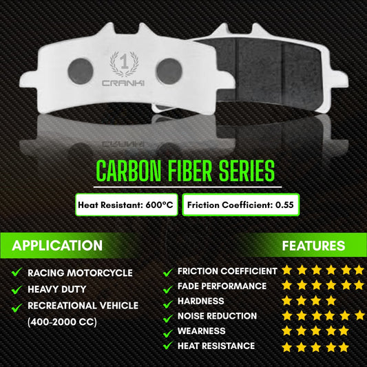 Carbon Brake Pads For Aprilia Tuono V4 Factory (2021 Onwards) - Rear - CFB662
