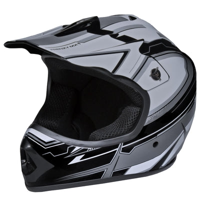 Youth Frenzy MX Off-Road Helmet, Black/Grey