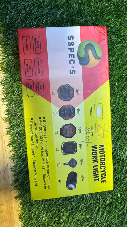 SSPEC'S MOTORCYCLE WORK LIGHTS 40 W