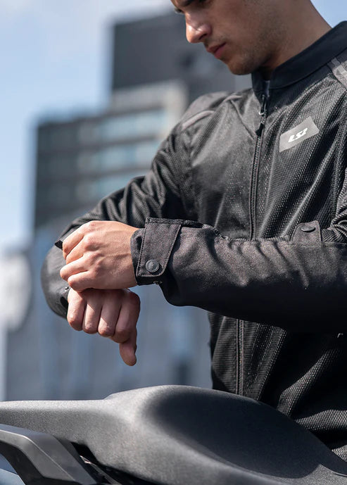 LS2 BREEZE JACKET - BLACK - CE CLASS A CERTIFIED JACKET