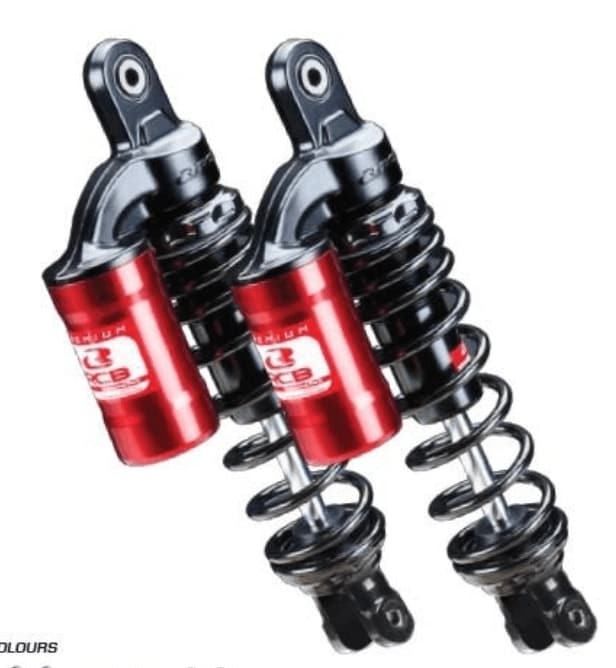 RCB MB2 SERIES SUSPENSION REAR SHOCK ABSORBER BLACK RED 01A0180B